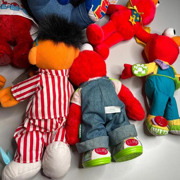 Vintage Sesame Street Elmo & Ernie Plush Lot TYCO Fisher-Price 1990s Talking - Picture 10 of 15